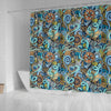 Compass Pattern Print Bathroom Shower Curtain-grizzshop