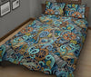 Compass Pattern Print Bed Set Quilt-grizzshop