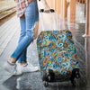 Compass Pattern Print Luggage Cover Protector-grizzshop