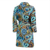 Compass Pattern Print Men Long Robe-grizzshop