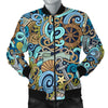 Compass Pattern Print Men's Bomber Jacket-grizzshop