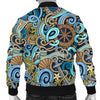 Compass Pattern Print Men's Bomber Jacket-grizzshop