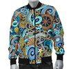 Compass Pattern Print Men's Bomber Jacket-grizzshop