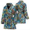 Compass Pattern Print Women Long Robe-grizzshop