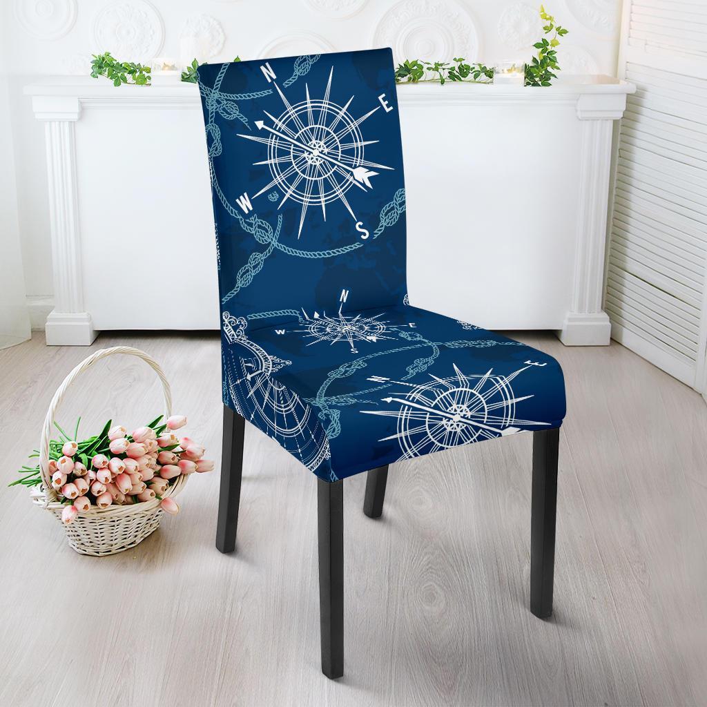 Compass Print Pattern Chair Cover-grizzshop