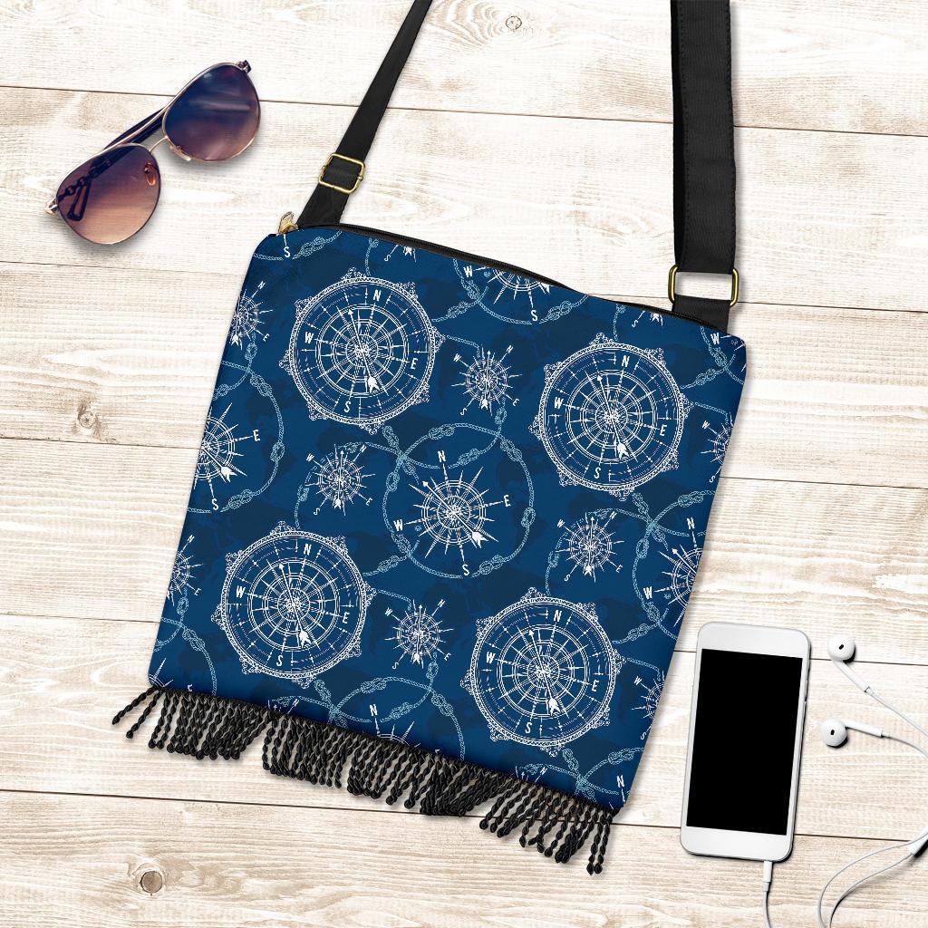 Compass Print Pattern Crossbody bags-grizzshop