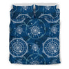 Compass Print Pattern Duvet Cover Bedding Set-grizzshop