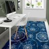 Compass Print Pattern Floor Mat-grizzshop