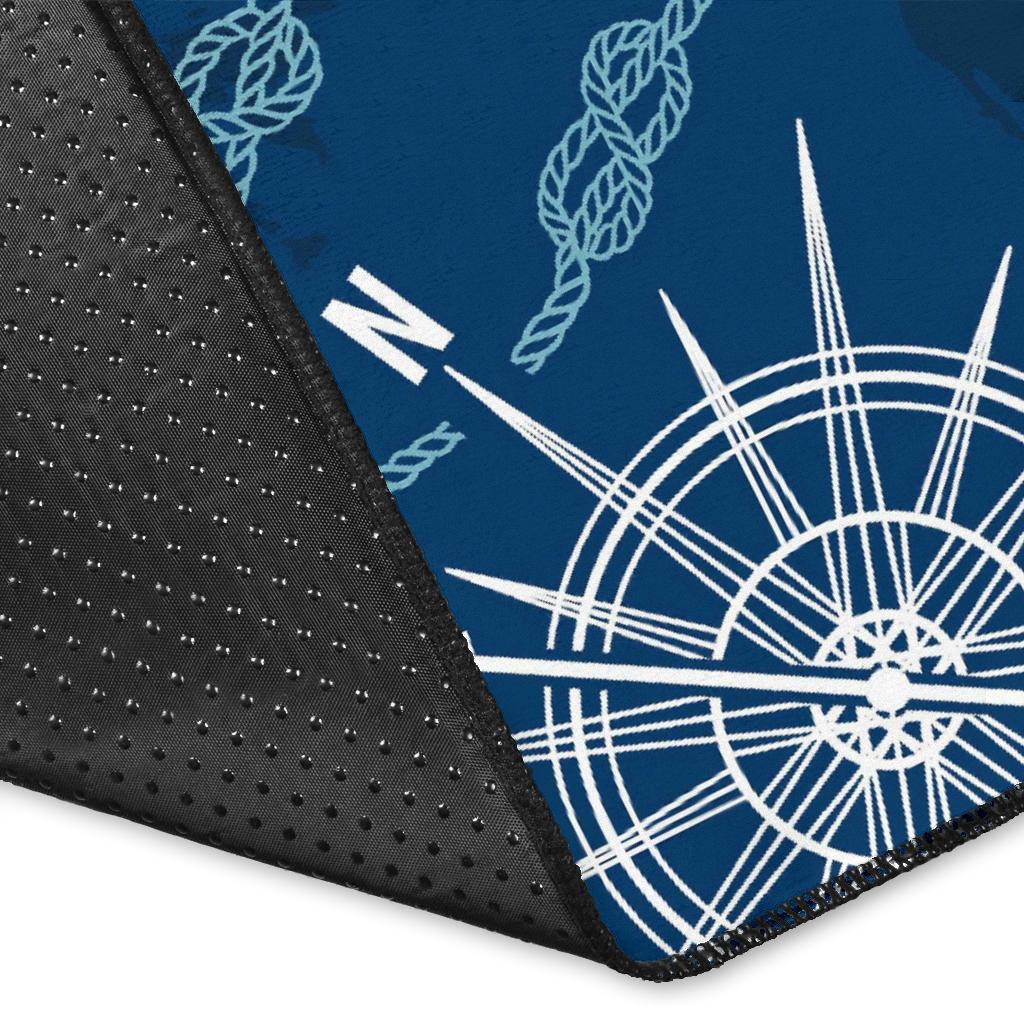 Compass Print Pattern Floor Mat-grizzshop