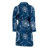 Compass Print Pattern Men Long Robe-grizzshop