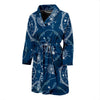 Compass Print Pattern Men Long Robe-grizzshop