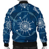 Compass Print Pattern Men's Bomber Jacket-grizzshop