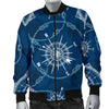 Compass Print Pattern Men's Bomber Jacket-grizzshop