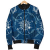 Compass Print Pattern Men's Bomber Jacket-grizzshop