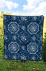 Compass Print Pattern Quilt-grizzshop