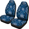 Compass Print Pattern Universal Fit Car Seat Covers-grizzshop