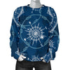 Compass Print Pattern Women's Sweatshirt-grizzshop