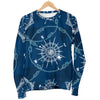 Compass Print Pattern Women's Sweatshirt-grizzshop