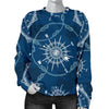 Compass Print Pattern Women's Sweatshirt-grizzshop