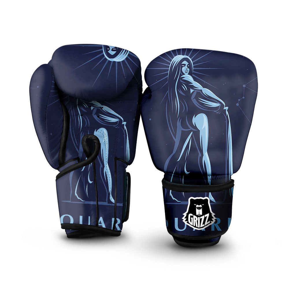 Constellation Aquarius Print Boxing Gloves-grizzshop