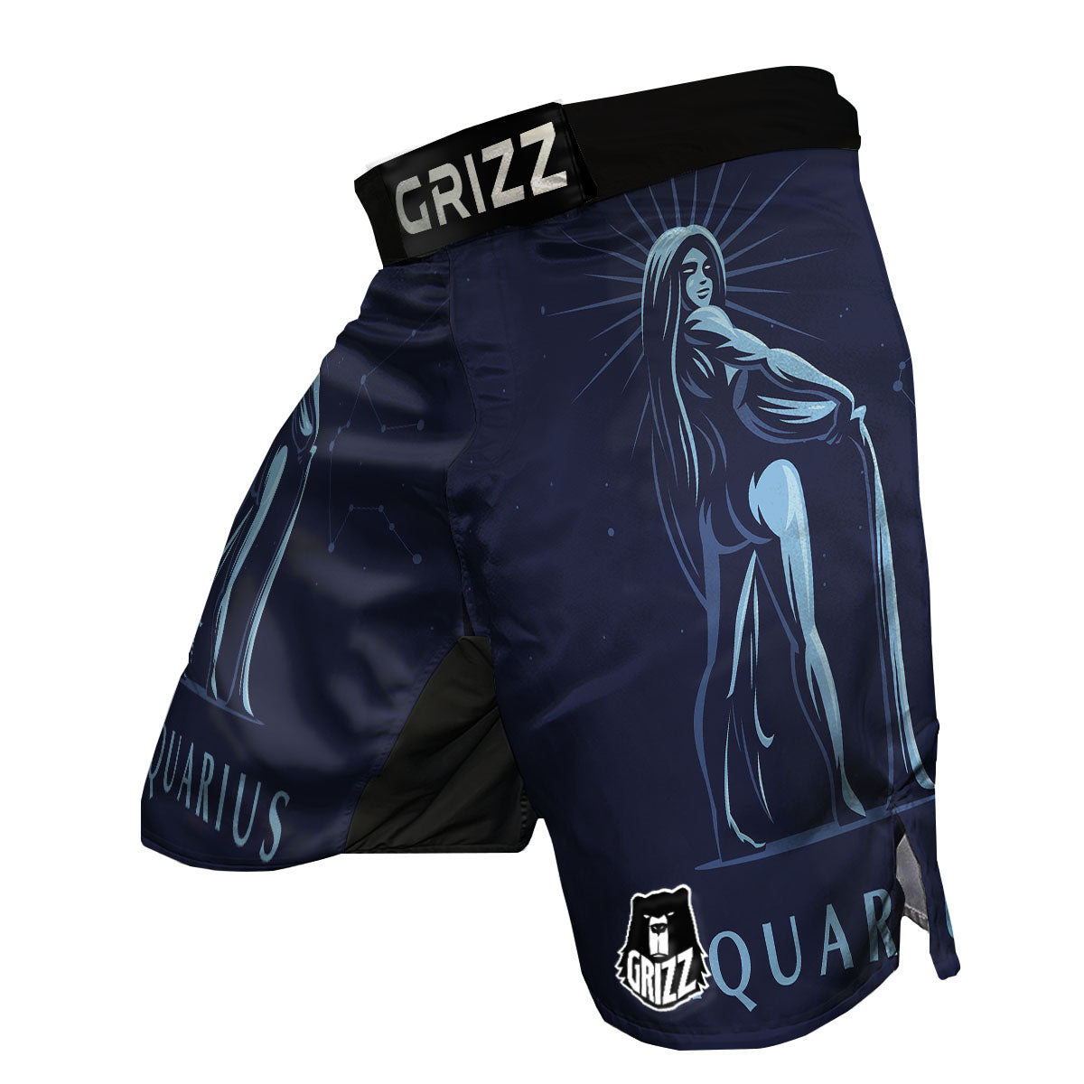 Constellation Aquarius Print MMA Shorts-grizzshop