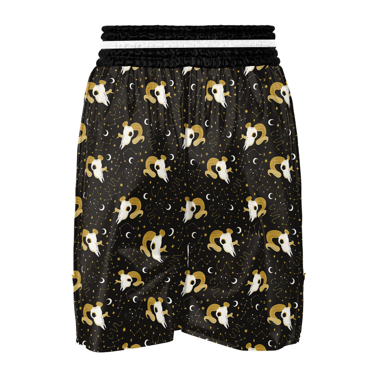 Constellation Aries Print Boxing Shorts-grizzshop