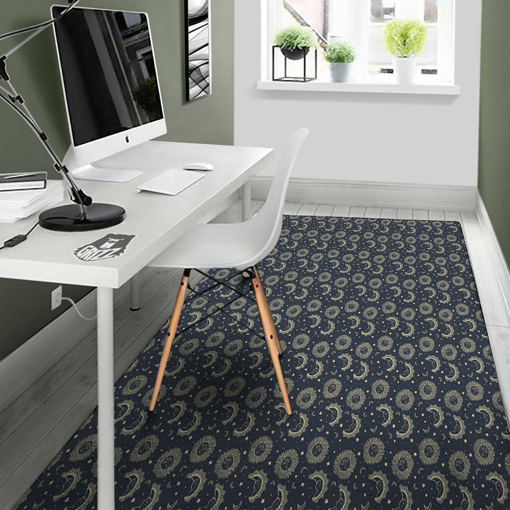 Constellation Bohemian Print Pattern Floor Mat-grizzshop