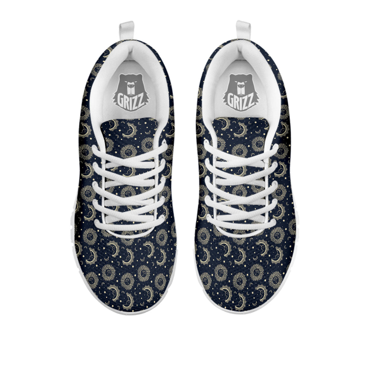 Constellation Bohemian Print Pattern White Sneaker-grizzshop
