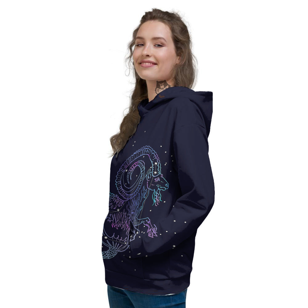 Constellation Capricorn Print Women's Hoodie-grizzshop