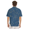 Constellation Cosmic Print Pattern Men's Short Sleeve Shirts-grizzshop