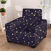 Constellation Galaxy Space Armchair Cover-grizzshop