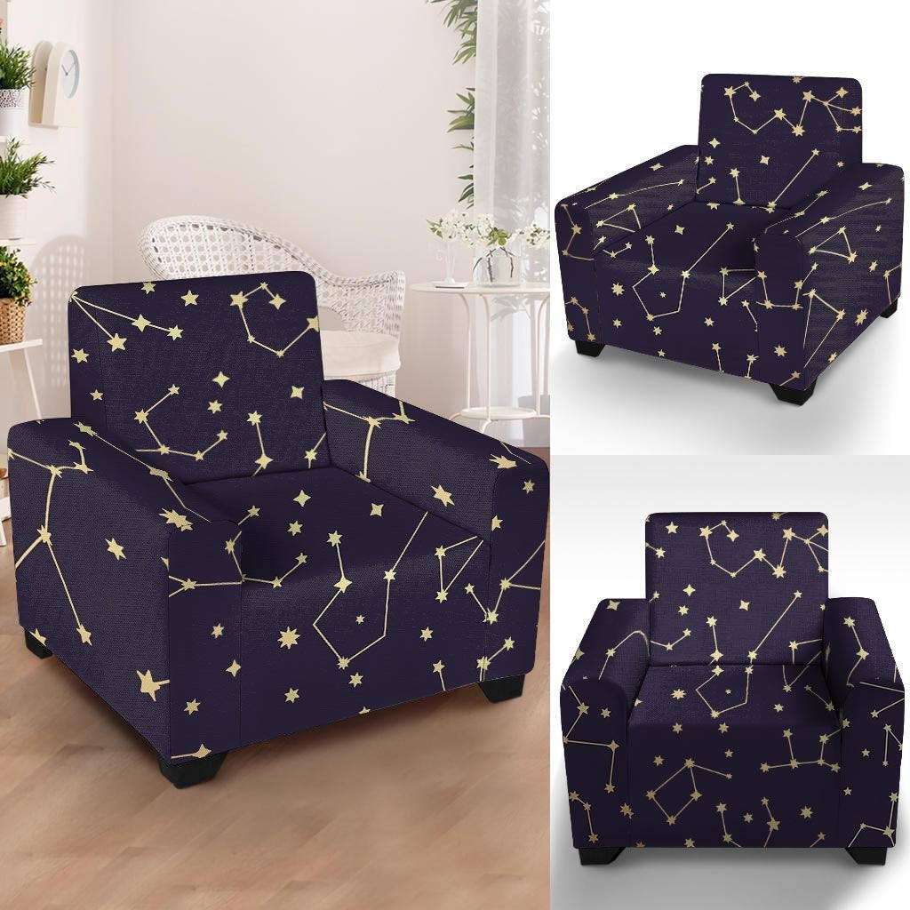 Constellation Galaxy Space Armchair Cover-grizzshop