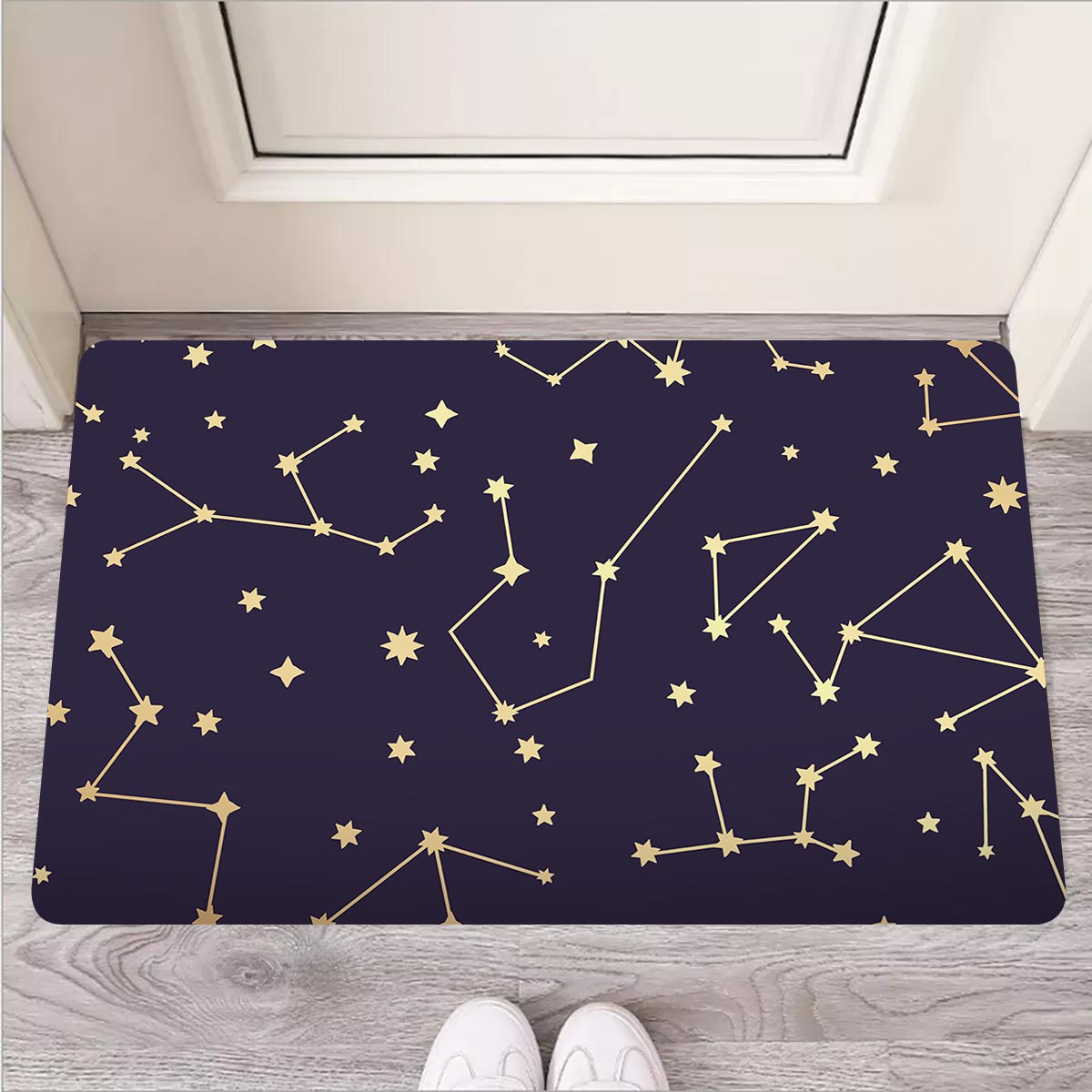 Constellation Galaxy Space Door Mat-grizzshop