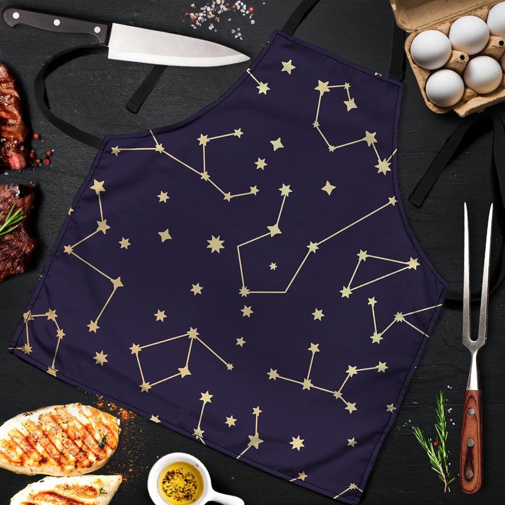 Constellation Galaxy Space Men's Apron-grizzshop