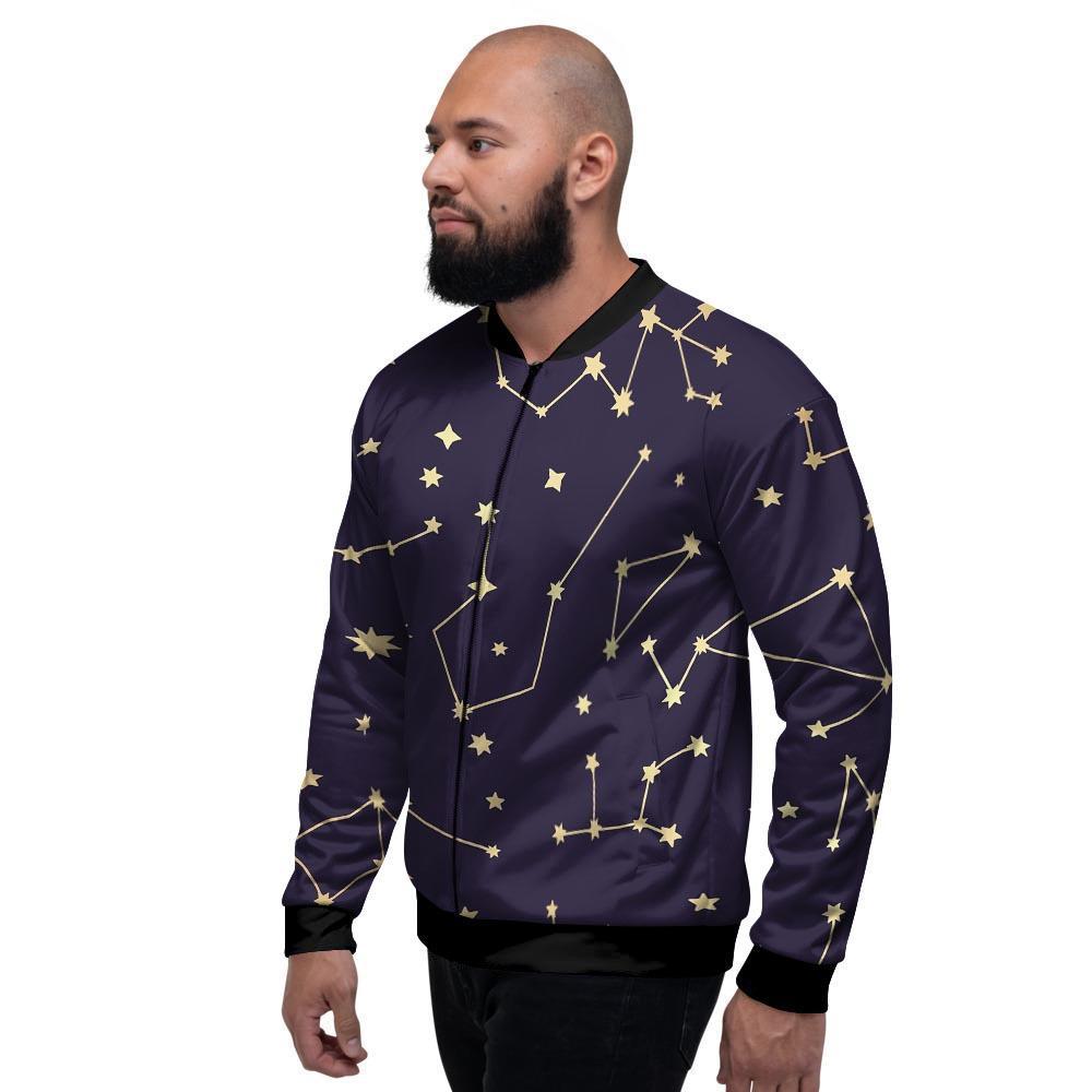 Constellation Galaxy Space Men's Bomber Jacket-grizzshop