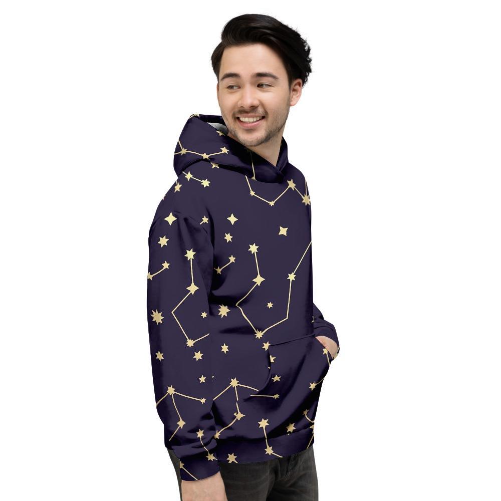 Constellation Galaxy Space Men's Hoodie-grizzshop