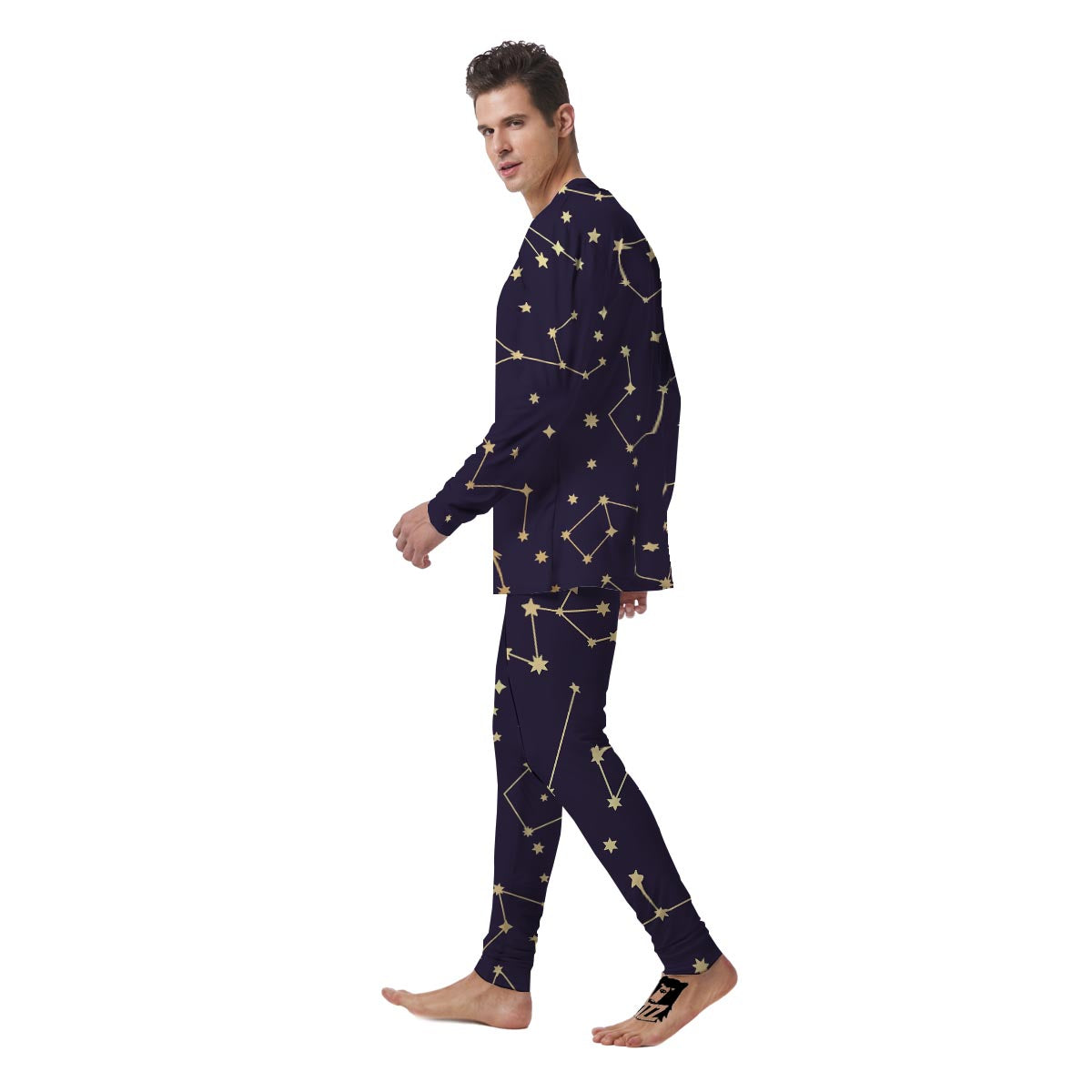 Constellation Galaxy Space Men's Pajamas-grizzshop