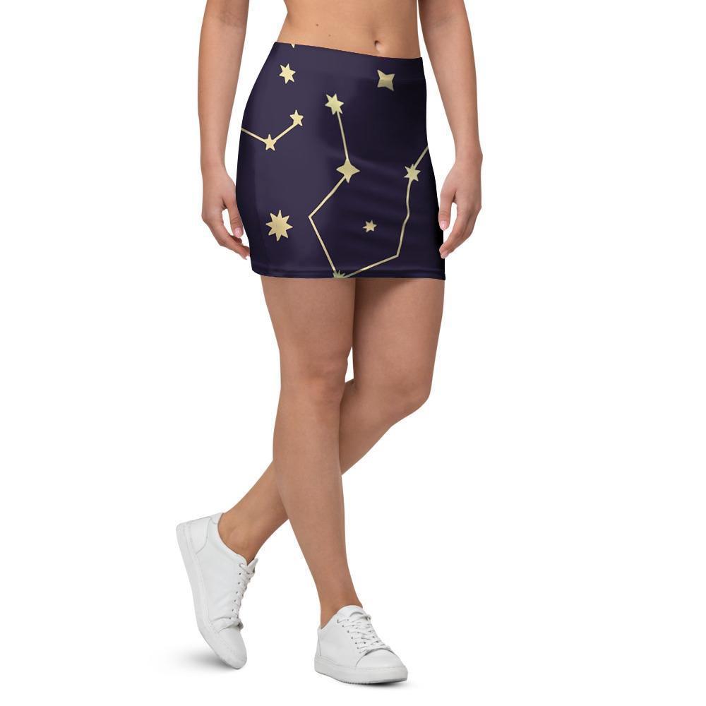 Constellation Galaxy Space Mini Skirt-grizzshop