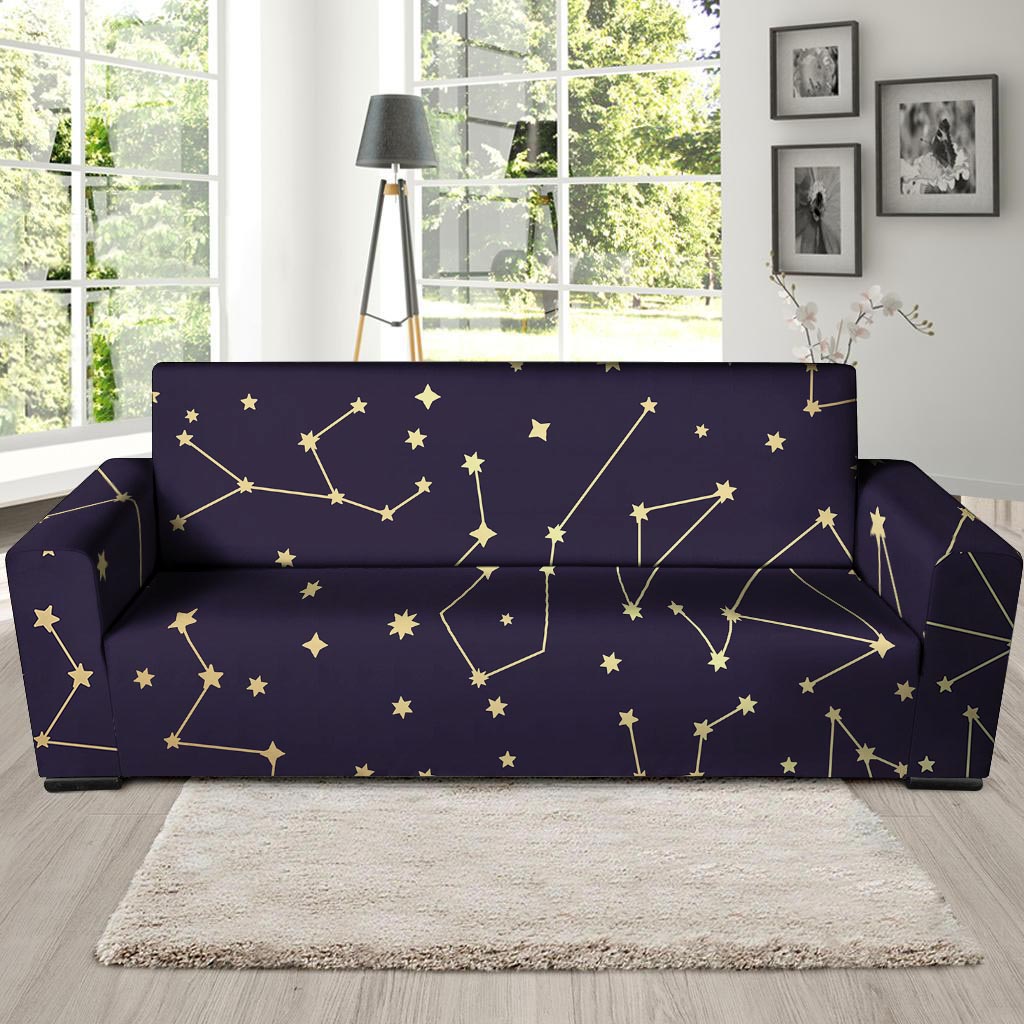 Constellation Galaxy Space Sofa Cover-grizzshop