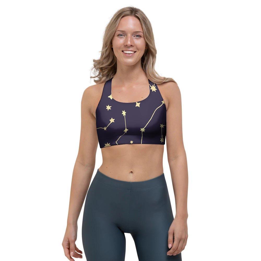 Constellation Galaxy Space Sports Bra-grizzshop