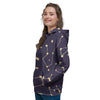 Constellation Galaxy Space Women's Hoodie-grizzshop