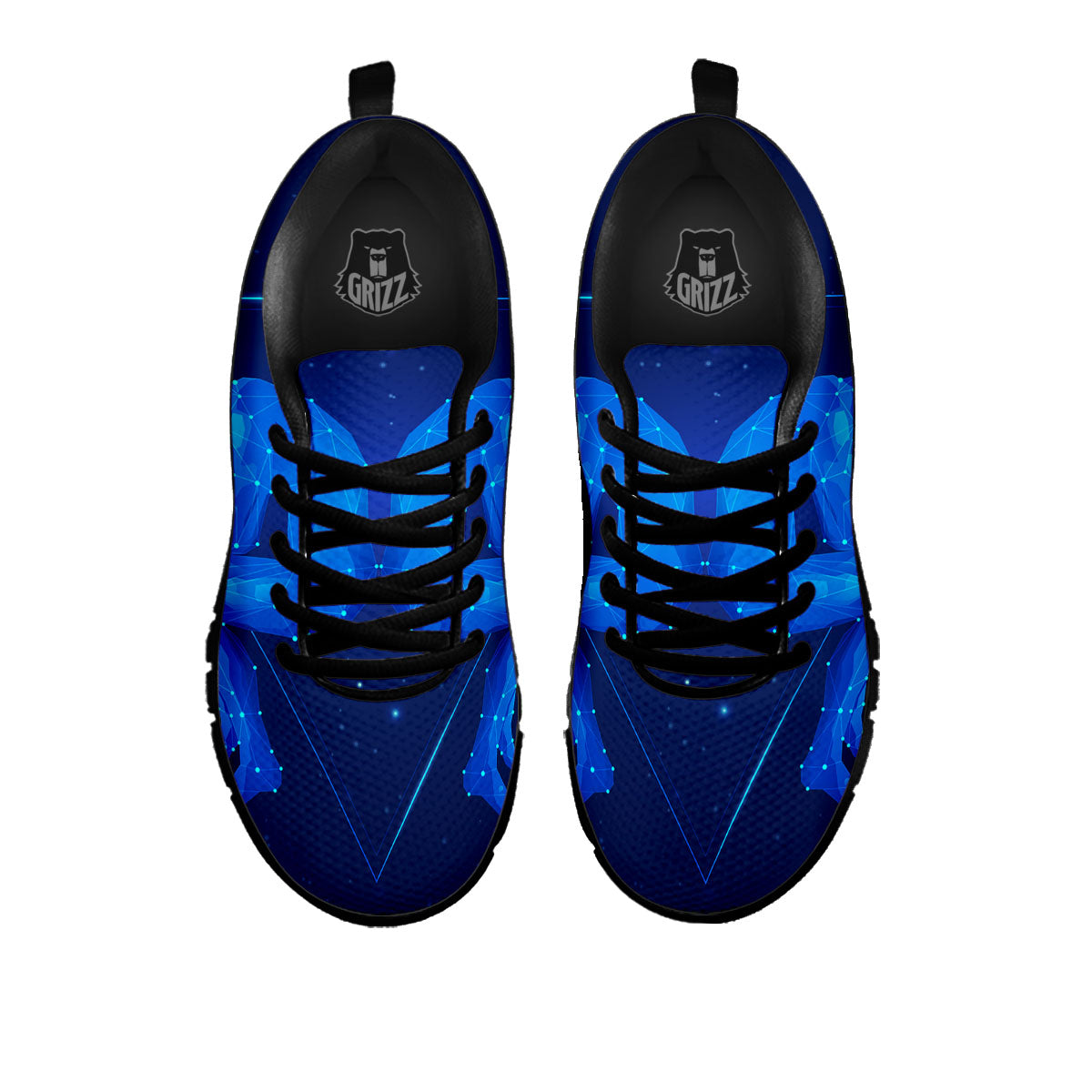 Constellation Gemini Print Black Sneaker-grizzshop