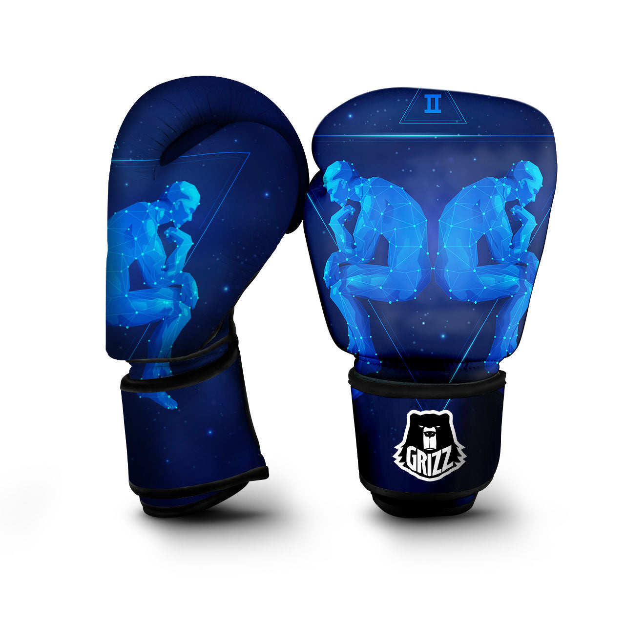 Constellation Gemini Print Boxing Gloves-grizzshop