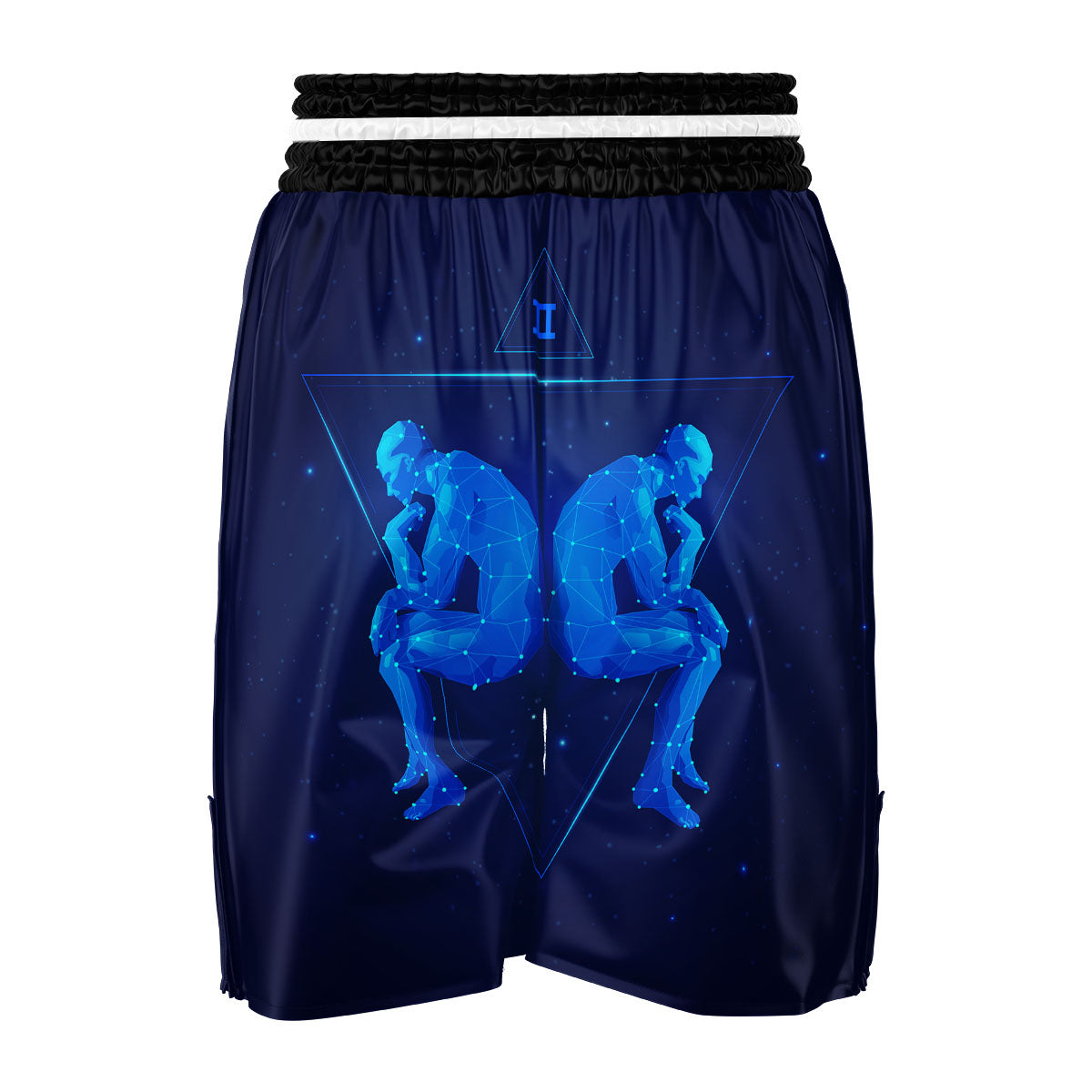 Constellation Gemini Print Boxing Shorts-grizzshop
