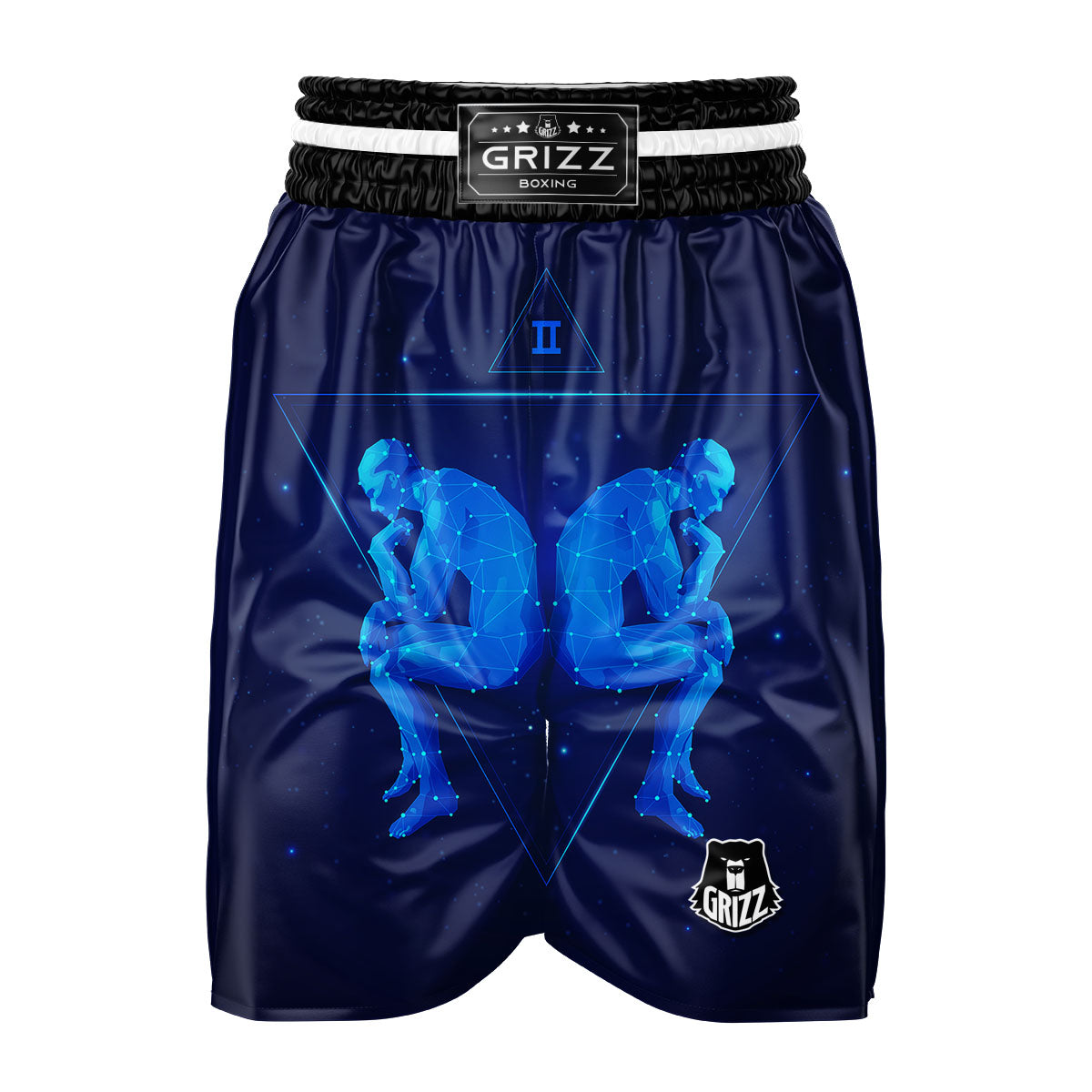 Constellation Gemini Print Boxing Shorts-grizzshop