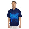 Constellation Gemini Print Men's Short Sleeve Shirts-grizzshop