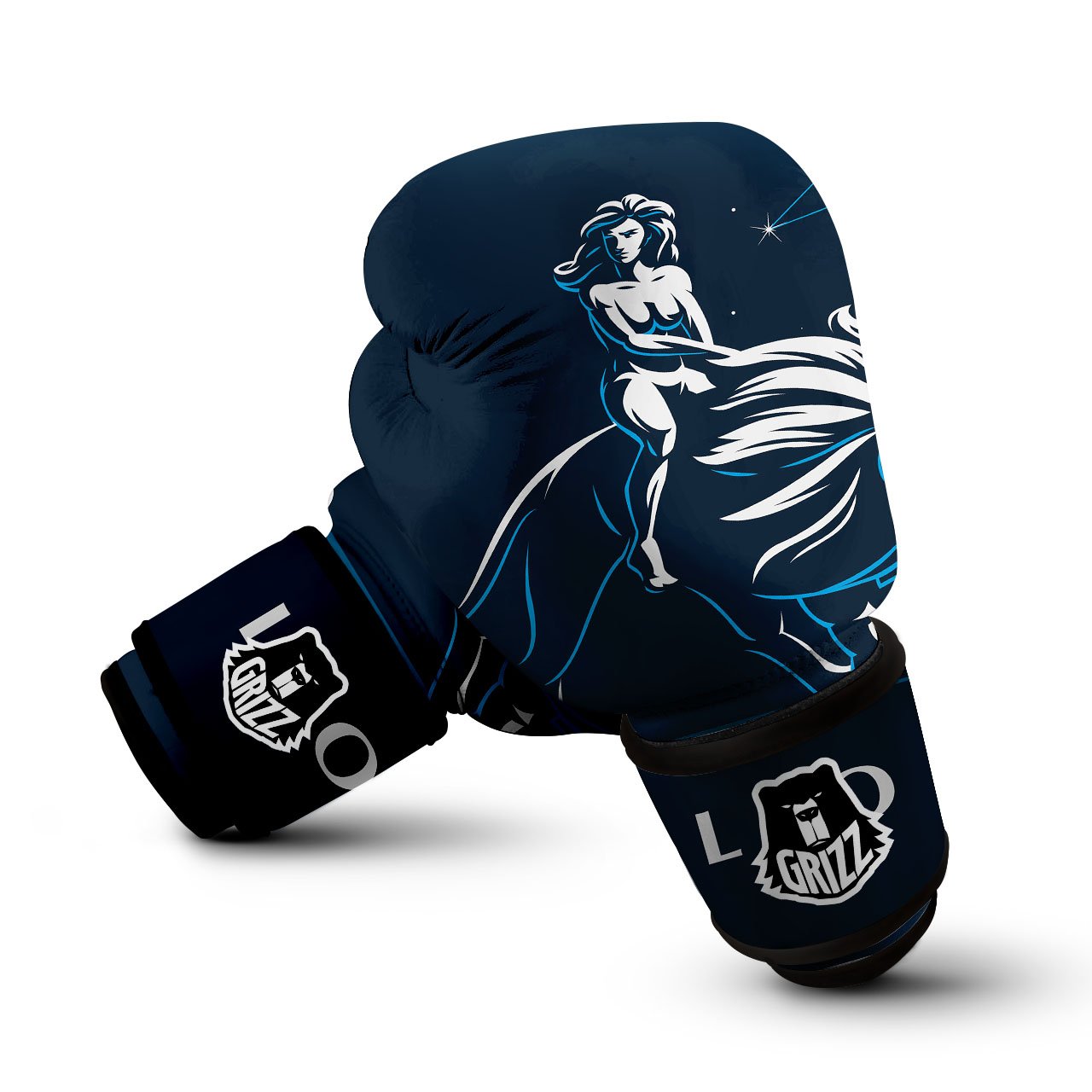 Constellation Leo Print Boxing Gloves-grizzshop