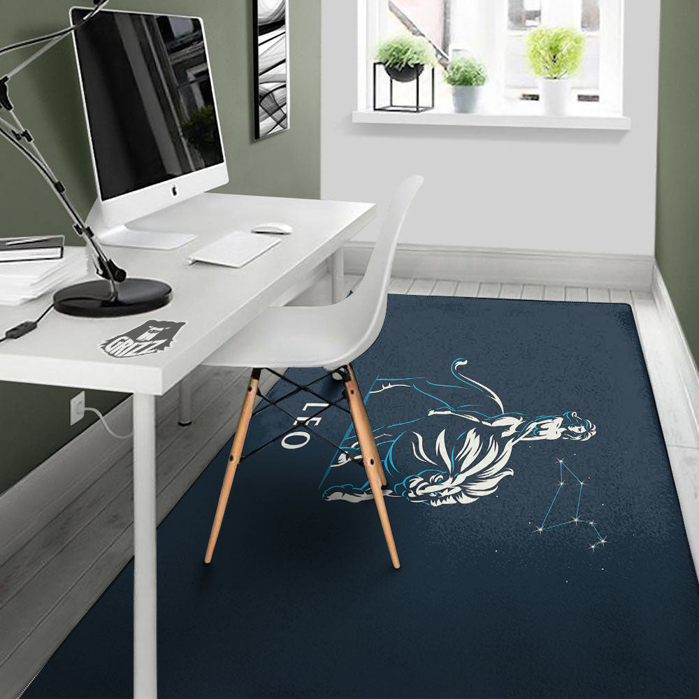 Constellation Leo Print Floor Mat-grizzshop