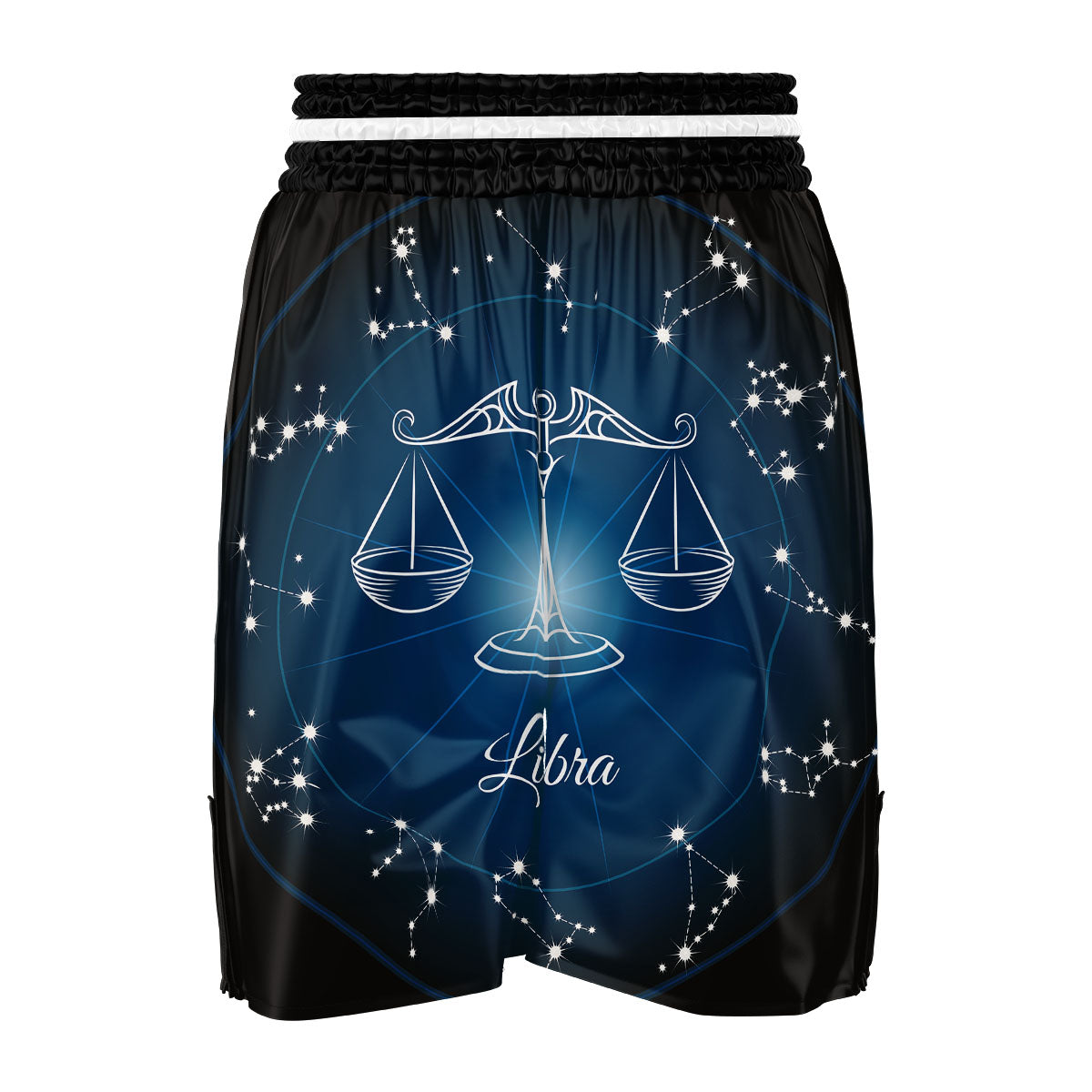 Constellation Libra Print Boxing Shorts-grizzshop