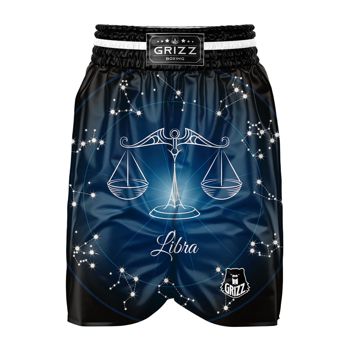 Constellation Libra Print Boxing Shorts-grizzshop